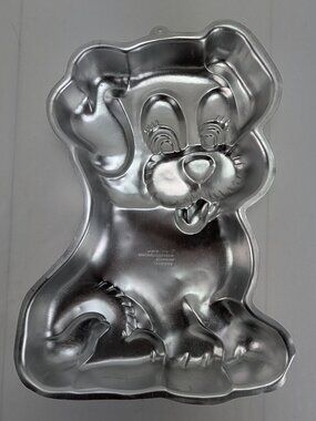 Vintage Wilton Cake Pan Precious Puppy Dog 1991 Baking Birthday Party 2105-9434